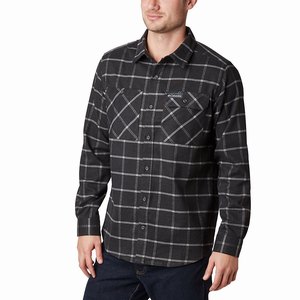 Columbia Outdoor EleHerrts™ Stretch Flannel Herr Svarta (FOQWY1869)